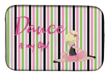 Load image into Gallery viewer, Ballet Dance is my Life Blonde Dish Drying Mat – Absorbent, Artistic Kitchen Essentials BB5395DDM