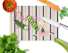 Load image into Gallery viewer, Ballet Dance is my Life Blonde Glass Cutting Boards – Durable, Decorative Kitchen Art Large BB5395LCB