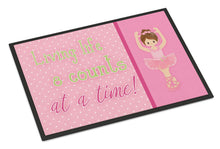 Load image into Gallery viewer, Ballet in 8 Counts Brunette Doormat - 18x27 Decorative Floor Mat – Indoor/Outdoor Rug with Artistic Flair BB5396MAT