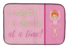 Load image into Gallery viewer, Ballet in 8 Counts Red Hair Dish Drying Mat – Absorbent, Artistic Kitchen Essentials BB5398DDM