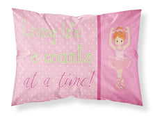 Load image into Gallery viewer, Ballet in 8 Counts Red Hair Fabric Standard Pillowcase – Artistic Decorative Front, White Back BB5398PILLOWCASE