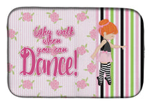 Load image into Gallery viewer, Ballet Dance Stripes Red Hair Dish Drying Mat – Absorbent, Artistic Kitchen Essentials BB5399DDM