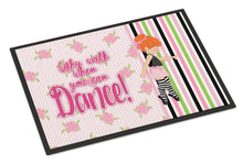Load image into Gallery viewer, Ballet Dance Stripes Red Hair Doormat - 24x36 Decorative Floor Mat – Indoor/Outdoor Rug with Artistic Flair BB5399JMAT