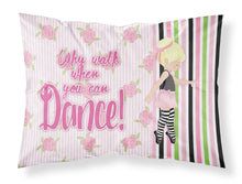 Load image into Gallery viewer, Ballet Dance Stripes Blonde Fabric Standard Pillowcase – Artistic Decorative Front, White Back BB5400PILLOWCASE