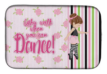 Load image into Gallery viewer, Ballet Dance Stripes Brunette Dish Drying Mat – Absorbent, Artistic Kitchen Essentials BB5401DDM