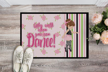 Load image into Gallery viewer, Ballet Dance Stripes Brunette Doormat - 18x27 Decorative Floor Mat – Indoor/Outdoor Rug with Artistic Flair BB5401MAT