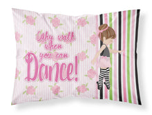 Load image into Gallery viewer, Ballet Dance Stripes Brunette Fabric Standard Pillowcase – Artistic Decorative Front, White Back BB5401PILLOWCASE
