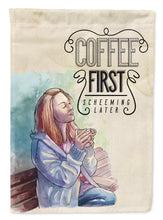 Load image into Gallery viewer, Coffee First Sign Garden Flag - Outdoor Decorative Yard Flag BB5403GF