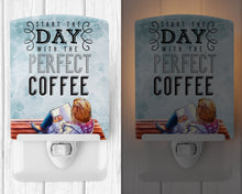 Load image into Gallery viewer, Start the Day Coffee Sign Ceramic Night Light BB5404CNL