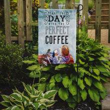 Load image into Gallery viewer, Start the Day Coffee Sign Garden Flag - Outdoor Decorative Yard Flag BB5404GF