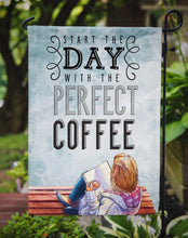 Load image into Gallery viewer, Start the Day Coffee Sign Garden Flag - Outdoor Decorative Yard Flag BB5404GF