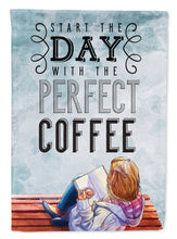 Load image into Gallery viewer, Start the Day Coffee Sign Garden Flag - Outdoor Decorative Yard Flag BB5404GF