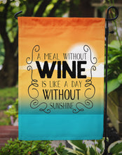 Load image into Gallery viewer, A Meal without Wine Sign Garden Flag - Outdoor Decorative Yard Flag BB5407GF