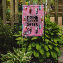 Load image into Gallery viewer, Coctails Drink Often Sign Garden Flag - Outdoor Decorative Yard Flag BB5408GF
