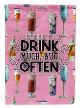 Load image into Gallery viewer, Coctails Drink Often Sign Garden Flag - Outdoor Decorative Yard Flag BB5408GF