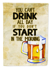 Load image into Gallery viewer, Start Drinking in the Morning Beer Garden Flag - Outdoor Decorative Yard Flag BB5412GF