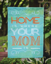 Load image into Gallery viewer, Home is Where Mom Is Blue Garden Flag - Outdoor Decorative Yard Flag BB5420GF
