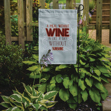 Load image into Gallery viewer, A Meal Without Wine Garden Flag - Outdoor Decorative Yard Flag BB5424GF