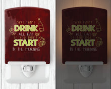 Load image into Gallery viewer, Start Drinking in the Morning Ceramic Night Light BB5425CNL