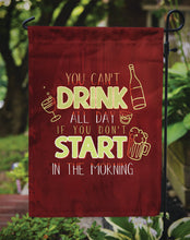 Load image into Gallery viewer, Start Drinking in the Morning Garden Flag - Outdoor Decorative Yard Flag BB5425GF
