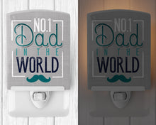 Load image into Gallery viewer, No 1 Dad in the World Ceramic Night Light BB5427CNL