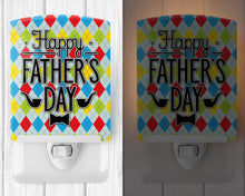Load image into Gallery viewer, Happy Father's Day Argyle Ceramic Night Light BB5439CNL