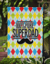 Load image into Gallery viewer, 100% Pure Dad Argyle Garden Flag - Outdoor Decorative Yard Flag BB5440GF