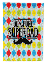 Load image into Gallery viewer, 100% Pure Dad Argyle Garden Flag - Outdoor Decorative Yard Flag BB5440GF
