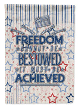 Load image into Gallery viewer, Freedom Must be Achieved Garden Flag - Outdoor Decorative Yard Flag BB5443GF