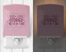 Load image into Gallery viewer, True Love Stories Never End Ceramic Night Light BB5446CNL