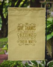 Load image into Gallery viewer, Give Thanks Blessings Garden Flag - Outdoor Decorative Yard Flag BB5457GF