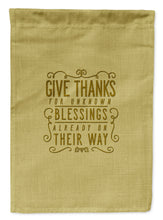 Load image into Gallery viewer, Give Thanks Blessings Garden Flag - Outdoor Decorative Yard Flag BB5457GF