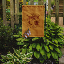 Load image into Gallery viewer, Thanksgiving is Action Garden Flag - Outdoor Decorative Yard Flag BB5458GF