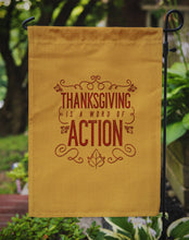 Load image into Gallery viewer, Thanksgiving is Action Garden Flag - Outdoor Decorative Yard Flag BB5458GF