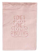 Load image into Gallery viewer, One Plus One Equals Both Garden Flag - Outdoor Decorative Yard Flag BB5461GF