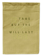 Load image into Gallery viewer, Tans Will Fade Memories Last Garden Flag - Outdoor Decorative Yard Flag BB5471GF