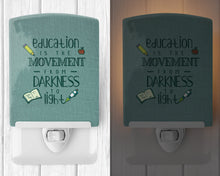 Load image into Gallery viewer, Education is Movement Teacher Ceramic Night Light BB5472CNL