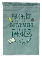 Load image into Gallery viewer, Education is Movement Teacher Garden Flag - Outdoor Decorative Yard Flag BB5472GF