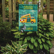 Load image into Gallery viewer, Greatest Adventure Camper Van Garden Flag - Outdoor Decorative Yard Flag BB5477GF