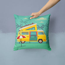 Load image into Gallery viewer, Greatest Adventure Camper Van Throw Pillow - 14x14 Decorative Pillow – Art for Your Home &amp; Patio BB5477PW1414