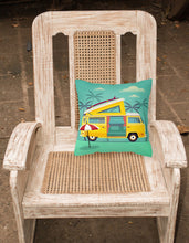 Load image into Gallery viewer, Greatest Adventure Camper Van Fabric Decorative Pillow BB5477PW1818