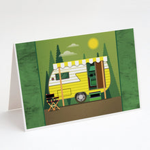 Load image into Gallery viewer, Greatest Adventure Retro Camper Greeting Cards -  Blank Note Cards – 8-Pack of Artist-Designed Cards with Envelopes