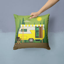 Load image into Gallery viewer, Greatest Adventure Retro Camper Throw Pillow - 14x14 Decorative Pillow – Art for Your Home &amp; Patio BB5478PW1414