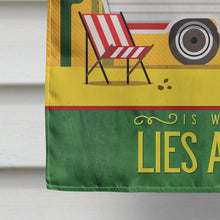 Load image into Gallery viewer, Greatest Adventure Retro Camper Desert Flag Canvas House Size BB5479CHF