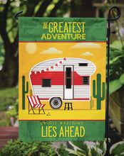 Load image into Gallery viewer, Greatest Adventure Retro Camper Desert Garden Flag - Outdoor Decorative Yard Flag BB5479GF