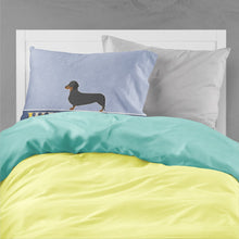 Load image into Gallery viewer, Dachshund Welcome Fabric Standard Pillowcase – Artistic Decorative Front, White Back BB5486PILLOWCASE