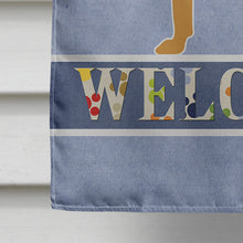 Load image into Gallery viewer, Bloodhound Welcome Flag Canvas House Size BB5488CHF