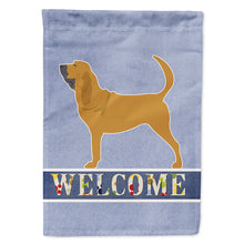 Load image into Gallery viewer, Bloodhound Welcome Flag Canvas House Size BB5488CHF