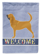 Load image into Gallery viewer, Bloodhound Welcome Garden Flag - Outdoor Decorative Yard Flag BB5488GF
