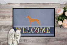Load image into Gallery viewer, Pharaoh Hound Welcome Doormat - 18x27 Decorative Floor Mat – Indoor/Outdoor Rug with Artistic Flair BB5492MAT